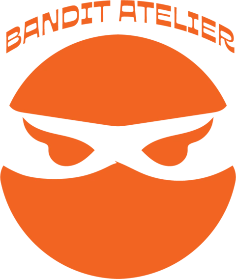 Bandit Atelier logo — a masked face under the Bandit Atelier wordmark