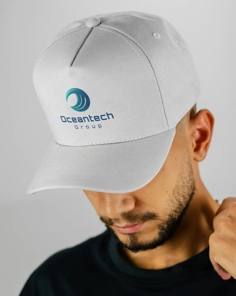 White cap with the Oceantech Group logo